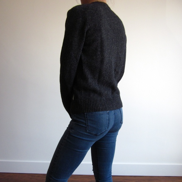 Ça va de soi - Heather Grey Cardigan (Lambswool & Silk) - Picture 4 of 5